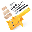 1/8/41PCS Handheld Woodworking Dowelling Jig Set Drill Guide 6/8/10MM Sleeve Wood Doweling Tool