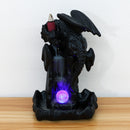 LED Ceramic Backflow Incense Burner Censer Dragon Flight Home Desktop Decoration Gift Packaging Tea Art