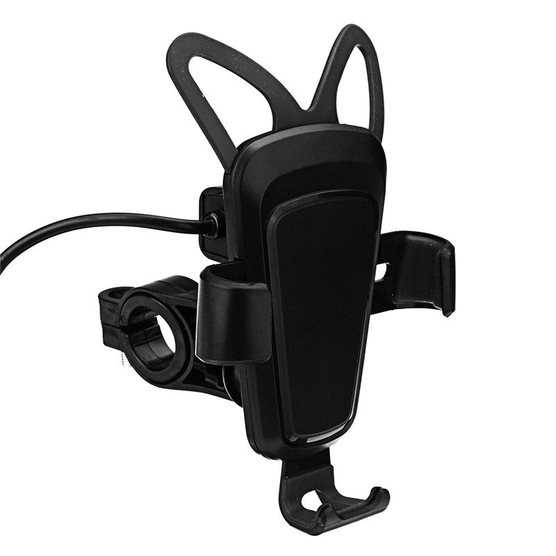 Universal USB Charge Anti-slip Motorcycle Handlebar Holder Stand for iPhone Xiaomi Mobile Phone