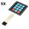 5Pcs 4 x 3 Matrix 12 Key Array Membrane Switch Keypad Keyboard