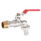 TMOK 1/2'' Lever Brass Single Cold Tap Washing Machine Faucet Adapter w/ Nozzle Male Thread for Garden Irrigation