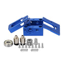 Blue DIY Reprap Bulldog All-metal 1.75mm Extruder Compatible J-head MK8 Extruder Remote Proximity