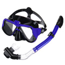 Full Face Diving Mask Snorkel Scuba Swimming Dry Snorkeling Set Free Breath