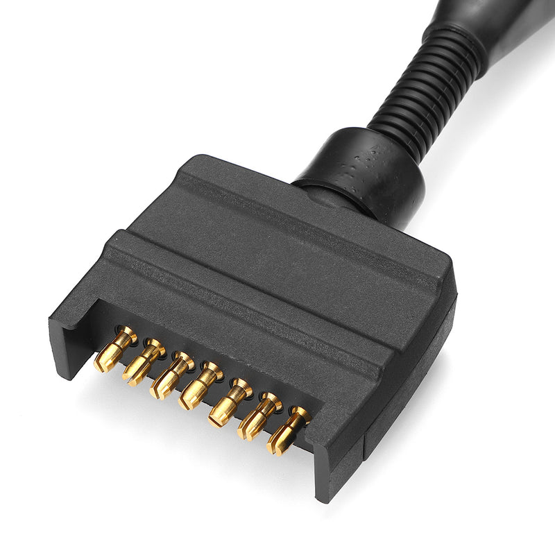 7Pin Female To 12Pin Male Trailer Adapter Electric Tow Converter Plug