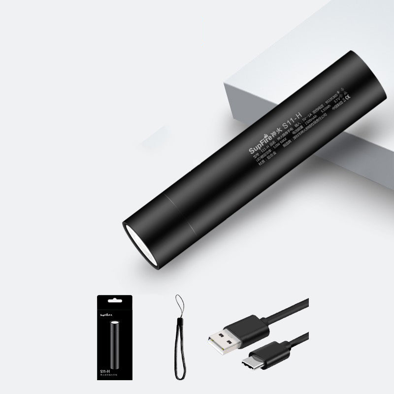 SupFire S11-H 370NM UV Flashlight Fluorescence Detection Flashlight Multifunctional Purple Light 18650 Flashlight