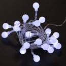 Christmas LED Battery Light String Ball Shape Curtain Light Home Decor Celebration Festival Wedding