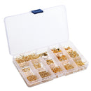 760Pcs/Set Eye Pins Lobster Clasps Jewelry Wire Earring Hooks Jewelry Finding Kit for DIY Necklace Jewelry Bracelet Making