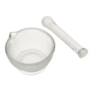 60mm Footed Glass Mortar And Pestle Set Lab Grinder Experimental Grouting Bowl Tool