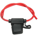 Waterproof Fuse Holder Socket Blade Type In Line 6-32V with 10/15/20/30A Replacement Fuses