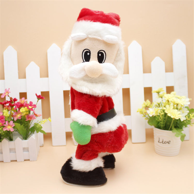 14 Inch Christmas Santa Claus Shaking Hip Singing Dancing Electric Toys Gift