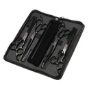 Pet Cat Dog Grooming Kit 7 Inch Scissors Hair Cutting Curved Thinning Shears Comb