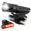 Xmund XD-BL12 T6 Bike Light Set 650LM Ultra Bright IPX4 1300mAh 4 Modes USB Rechargeable Bike Front Light 5 LED Tail Light