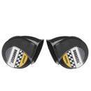 12V 110db Black Twin Snail Horn High Low Tone Car Horn Loud
