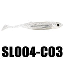 SeaKnight SL004 4pcs/bag 6g 100mm/3.9in T-Tail Soft Fishing Lure Bass Fishing Carp Bait