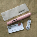 2 in 1 USB Charge Wireless Hair Straightener Curler Flat Iron Ceramic