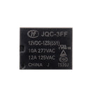 5Pcs HF3FF-JQC-3FF- 5VDC-1ZS 12VDC-1ZS 24VDC-1ZS DIP4 5V 12V 24V DC 10A Relay Module