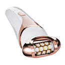 4 in 1 Cordless Epilator Wet & Dry Electronic Hair Removal Lady Shaver Body Exfoliation Brush Body Massager