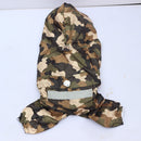 Pet Dog Outdoor Reflective Stripe RainCoat Waterproof Rain Coat Four Feet With Hat