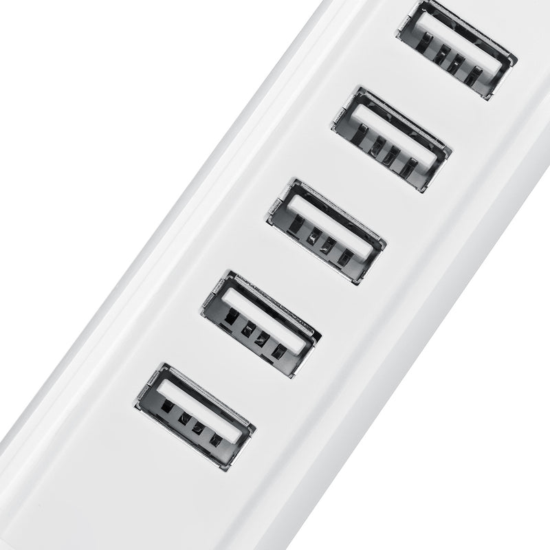 5 Port 4A USB Desktop Charger Quick Charging Station ABS Stand Charger