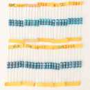 500 Pcs 1W 1% Metal Film Resistor 100 Value 10 ohm-1M ohm Assortment Kit