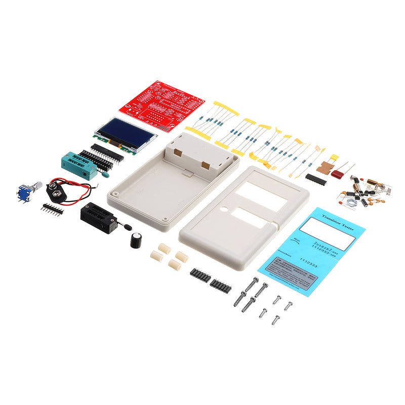 Original Hiland DIY M12864 Graphics Version Transistor Tester Kit LCR ESR PWM