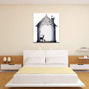 Miico Hand Painted Oil Paintings Simple Style-A Deer Family Wall Art For Home Decoration Painting