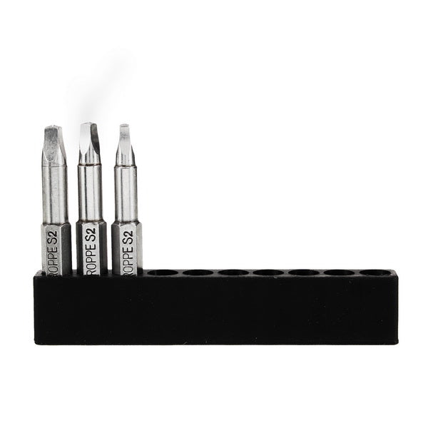 BROPPE 3Pcs 50mm S1-S3 Magnetic Square Head Screwdriver Bits 1/4 Inch Hex Shank