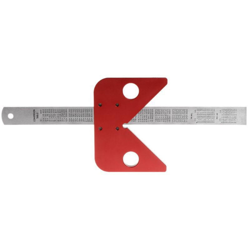 Woodworking Center Scriber 45 Degrees Angle Line Caliber Ruler Wood Measuring Scribe Tool
