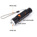 Elfeland  T6 2000LM 3Modes Magnetic Tail Rechargeable Zoomable LED Flashlight
