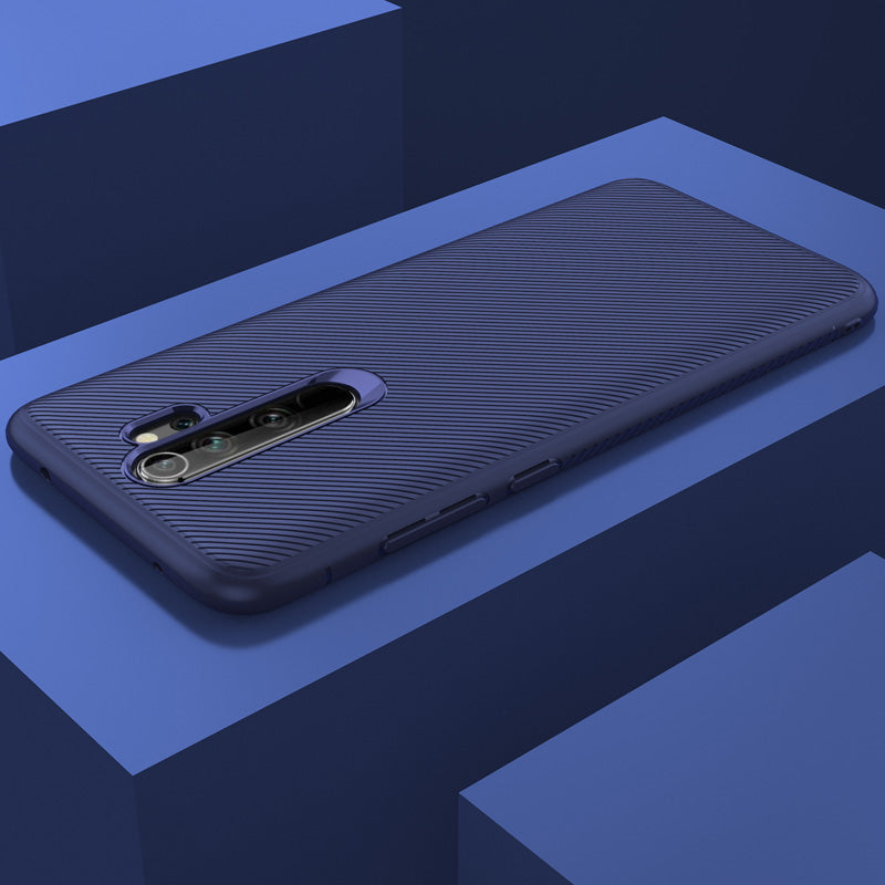 Bakeey Carbon Fiber Texture Slim Soft Silicone Shockproof Protective Case for Xiaomi Redmi Note 8 Pro