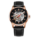OCHSTIN 62001 Automatic Mechanical Watches Luminous Display Leather Strap Clock Men Wrist Watch