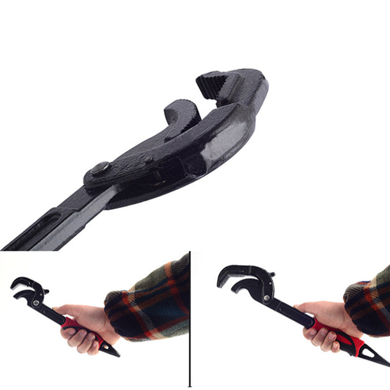 High Carbon Steel Adjustable Auto Lock Wrench Spanner Repair Kit Hand Tools 14-60mm Muti-Function Mechanic Tool