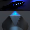 2pcs Smoked Motorcycle Blue LED Turn Signal Lamp Sequential Flowing Indicator Lights