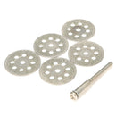 5pcs 22mm Diamond Cut Off Wheel Disc with 3mm Rod