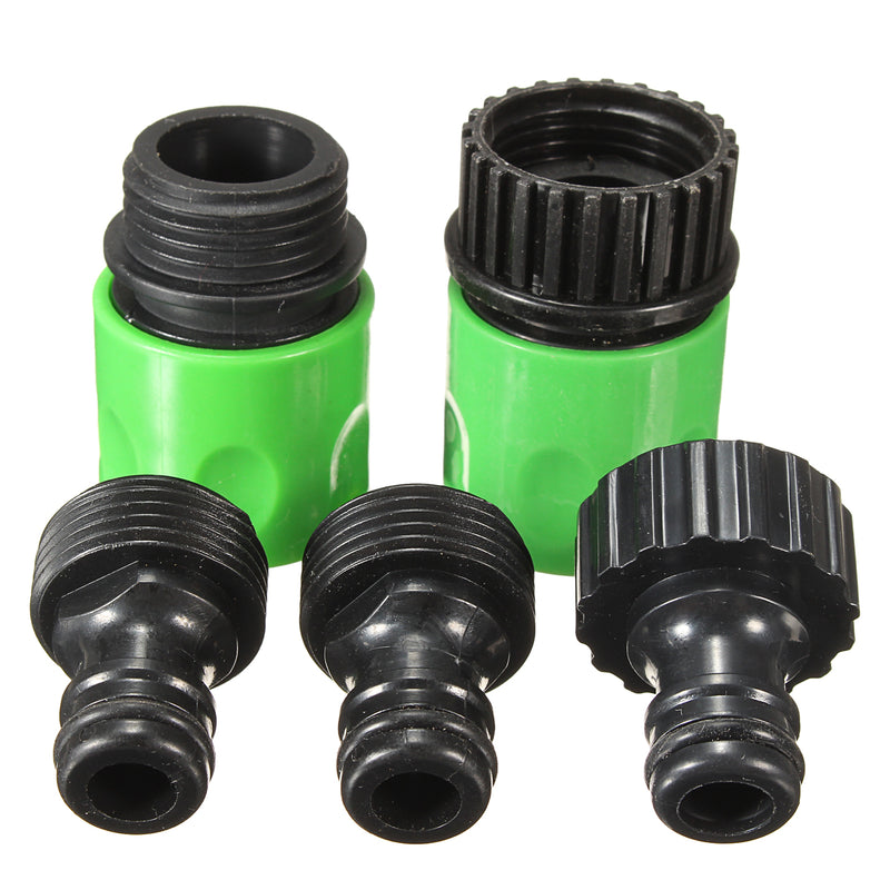 5Pcs Rubber Hose Water Faucet Tap Adapter Rubber Nozzle Washing Pipe Quick Connector Set Kit