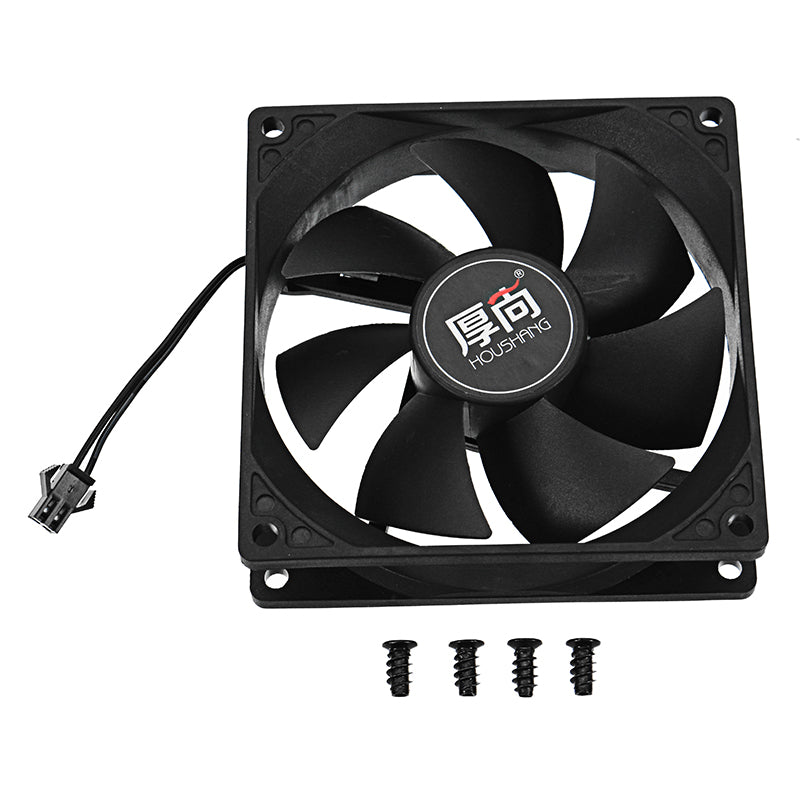 12V DC 90x90x25mm Double Ball Bearing 4400RPM PC Air Cooling Fan Heatsink