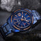 NAVIFORCE 9117 Waterproof Men Wrist Watch Calendar Full Steel Quartz Watches