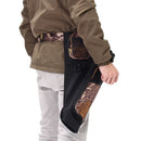3 Tube Hip Quiver Archery Holder Bag with Adjustable Waist Belt Black
