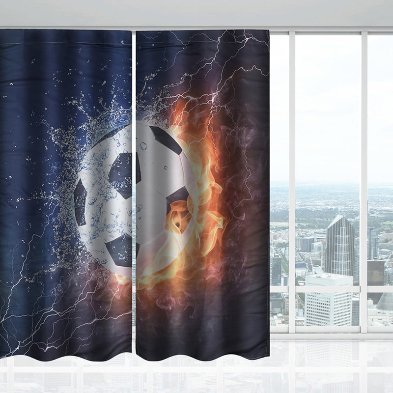 2 Panel 3D Pringting Blackout Window Curtains Screens Thermal Drapes For Study Room Bedroom