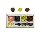 RosyPosy Vintage Lacquer Seal Wax Kit Seal Stamp Wooden Handle DIY Postcard Slogan Lacquer Sealing Tools Set Gifts