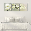 Miico Hand Painted Three Combination Decorative Paintings Botanic Painting Wall Art For Home Decoration