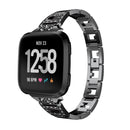 Bakeey Lady Bling Rhinestone Stainless Steel Watch Band Strap For Fitbit Versa
