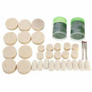 34pcs 1/8 Inch Wool Polishing Buffing Polish Wheel Kit for Dremel