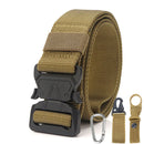Xmund XD-TB3 125cm Men's 1000D Nylon Belt Metal Buckle Quick Release Tactical Belts With Carabiner Eagle Mouth Buckle Beverage Hanging Belt