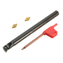 S10K-SDUCR07 Lathe Turning Tool Holder with 2pcs DCMT0702 Inserts