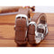 Story Time Retro Belt Cowhide Strap Ultra-thin Men Watch Quartz Watch Reverse Backwards Watch