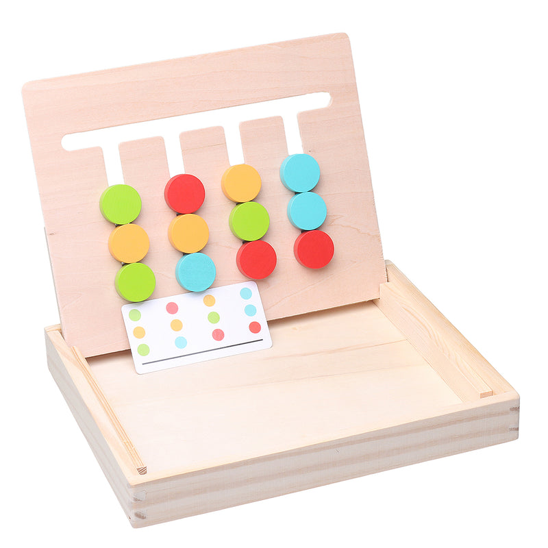 Wooden Teaching Training Early Educational Puzzle Baby Kids Toys Enlightenment Logic Thinking Orientation Training