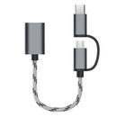 Bakeey 2 In 1 Type C Micro USB3.0 Fast Charging Transfer OTG Adapter Cable For Huawei P30 Pro Mate 30 5G Xiaomi Mi9 9Pro Redmi K30 S10+ Note 10 5G