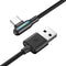 WSKEN 3A 90 Degree Elbow RGB LED Type-C Fast Charging Data Cable for Samsung S10+ Xiaomi 9T Redmi Note8 HUAWEI P30Pro