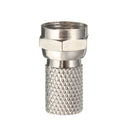 10pcs Silver F-Plug RG6 TV Aerial Coaxial Cable Connectors Adapter